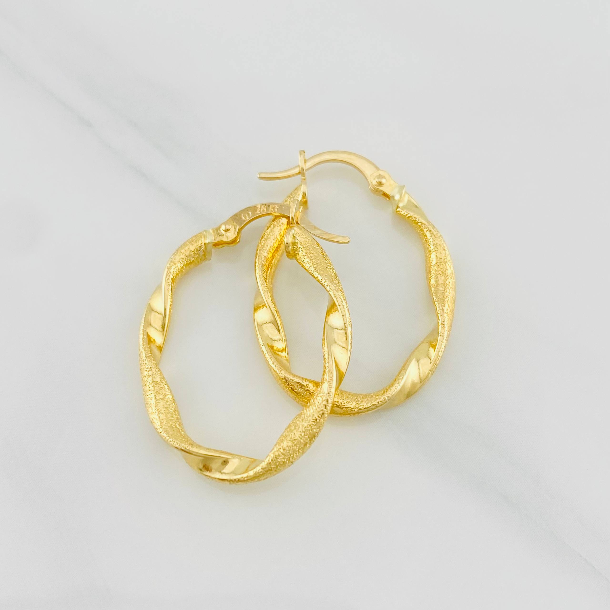 Candongas Judi 1.8g / 2.6cm Oro Amarillo 18K