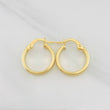 Candongas Miku Rayada 1.6g / 1.7cm Oro Amarillo 18K