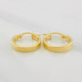 Candongas Miku Rayada 1.6g / 1.7cm Oro Amarillo 18K