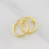 Candongas Miku Rayada 1.6g / 1.7cm Oro Amarillo 18K