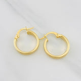 Candongas Miku Rayada 1.6g / 1.7cm Oro Amarillo 18K