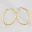 Candongas Lucero Ovaladas 1.95g / 3.6cm Oro Amarillo 18K