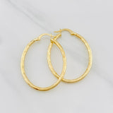 Candongas Lucero Ovaladas 1.95g / 3.6cm Oro Amarillo 18K