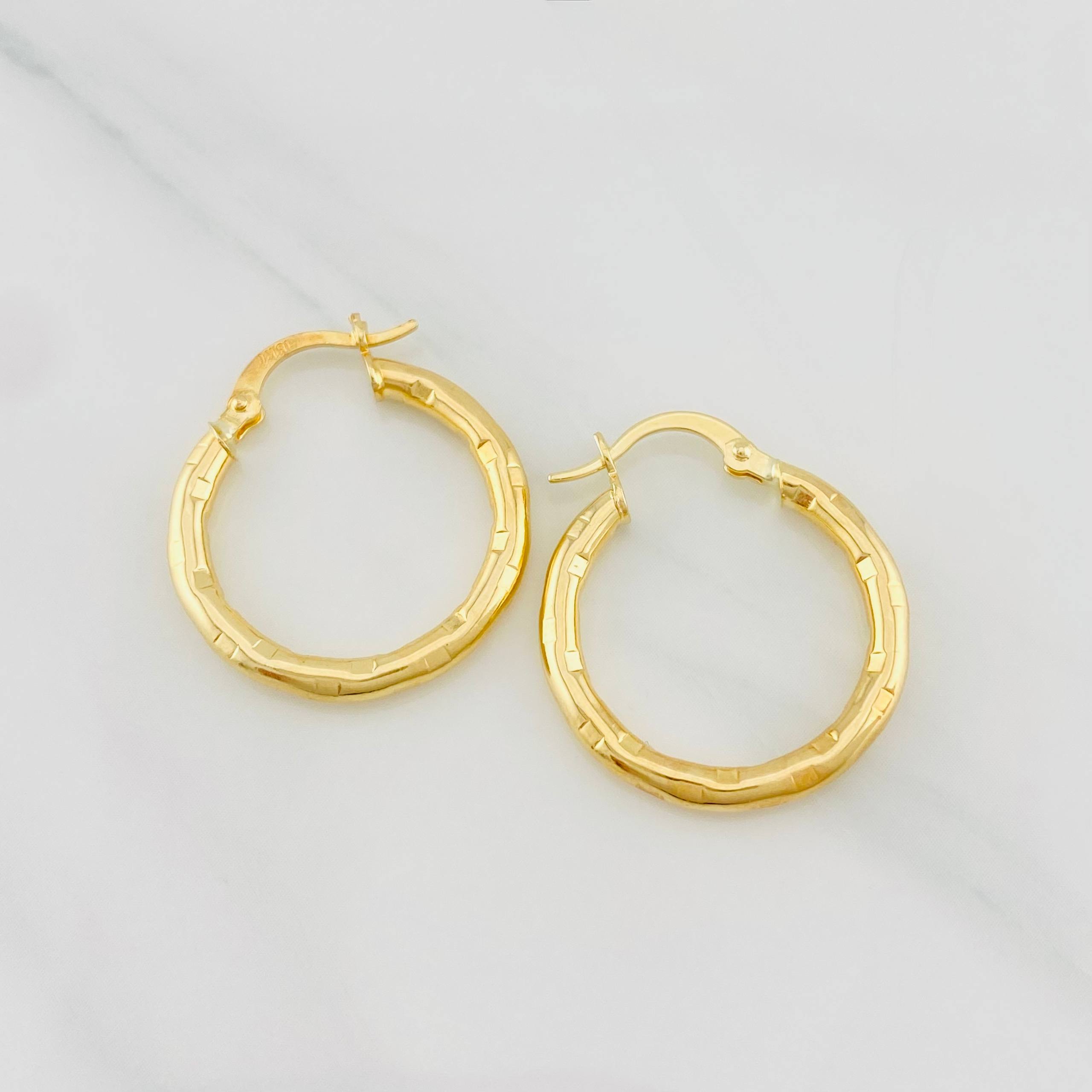 Candongas Lucero 2.1g / 2.4cm Oro Amarillo 18K