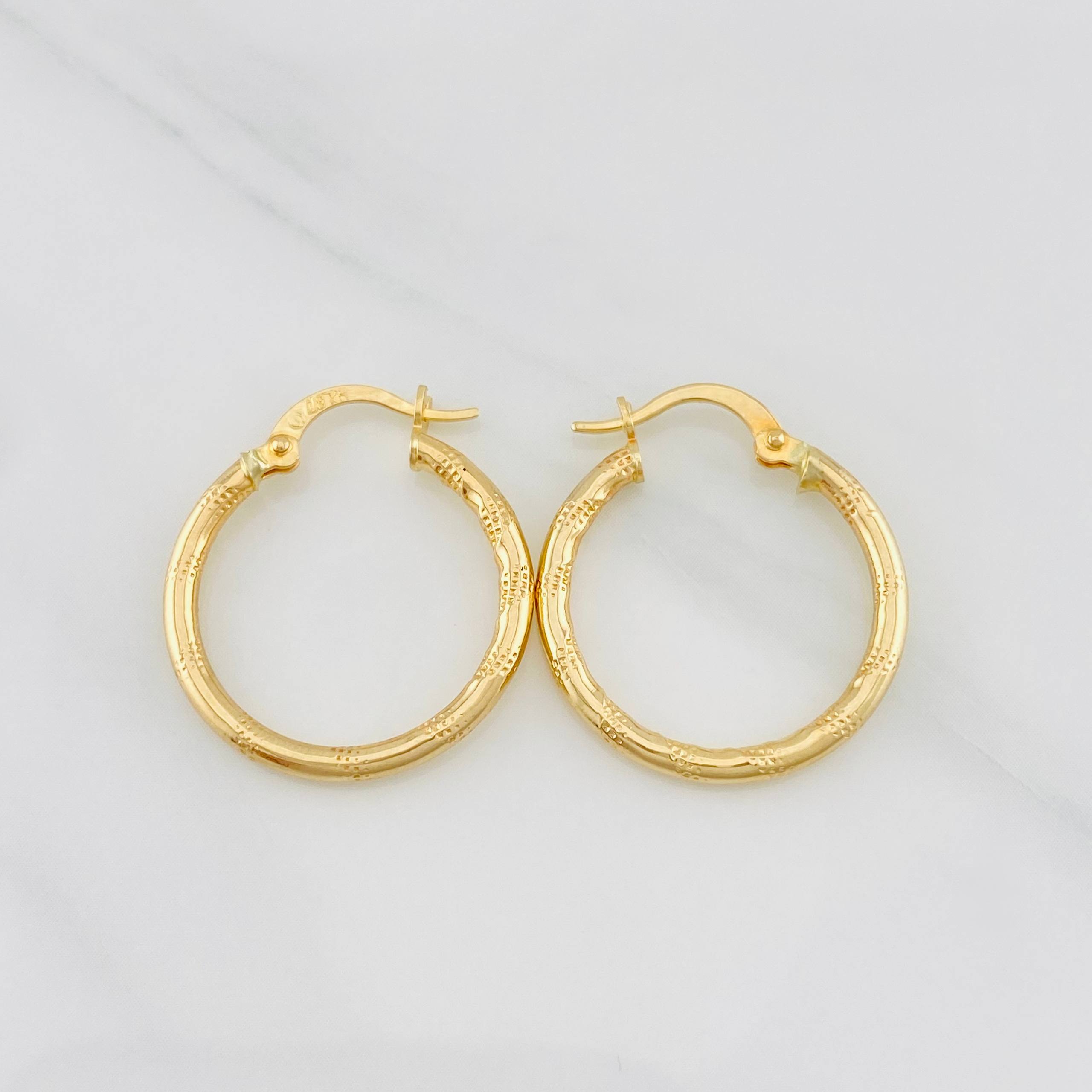 Candongas Melsi 1.5g / 2.3cm Oro Amarillo 18K