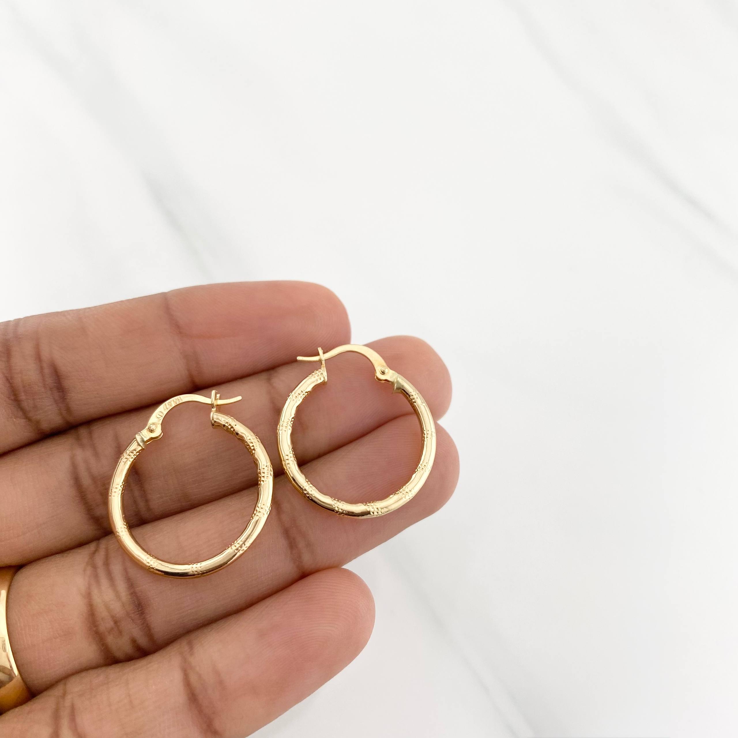 Candongas Melsi 1.5g / 2.3cm Oro Amarillo 18K