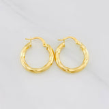 Candongas Kari 2.1g / 2.1cm Oro Amarillo 18K