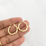 Candongas Kari 2.1g / 2.1cm Oro Amarillo 18K