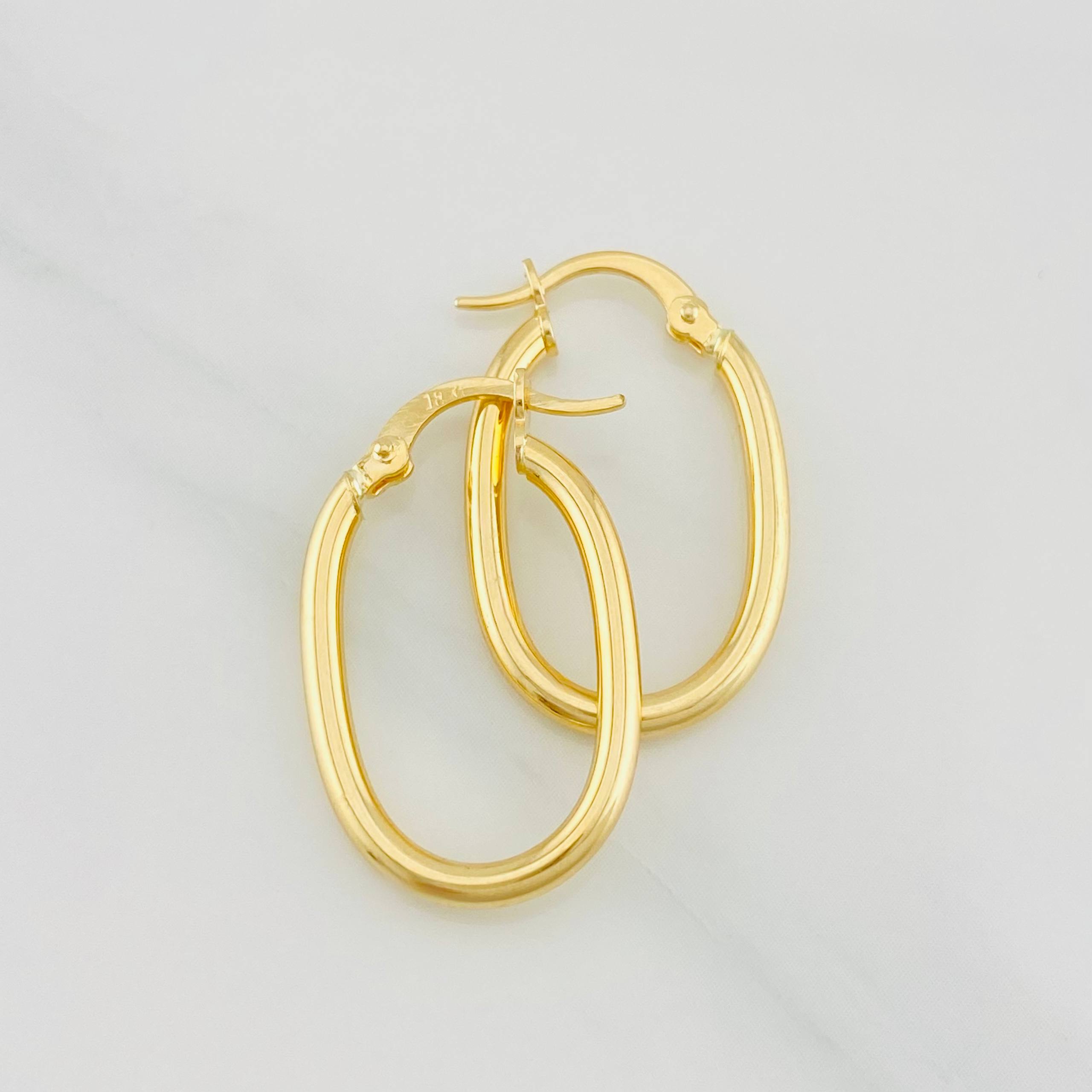 Candongas Mary Lisa 1.5g / 2.5cm Oro Amarillo 18K
