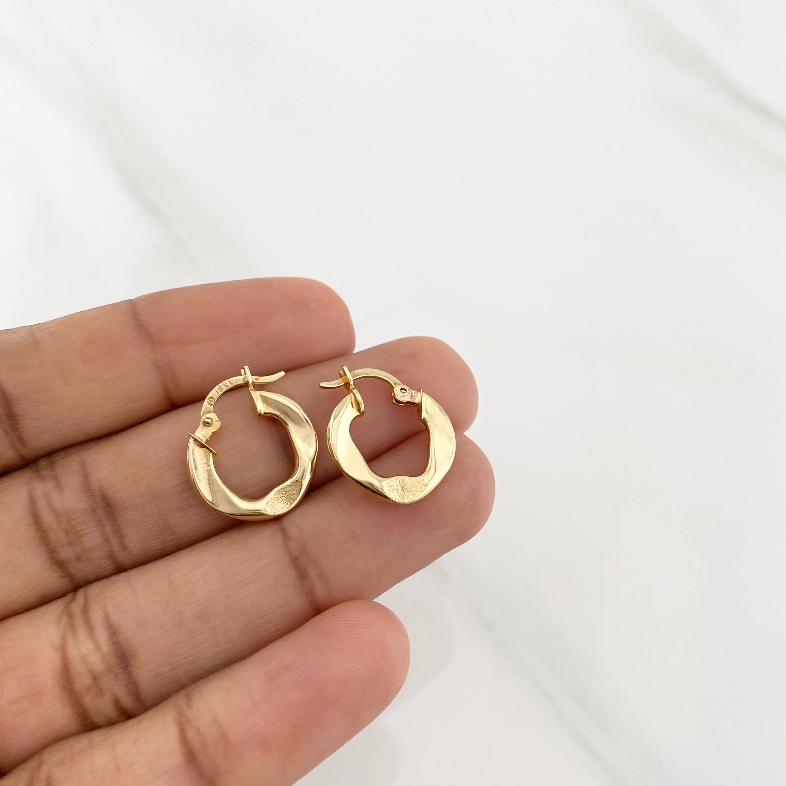 Candongas Triana 1.55g / 1.7cm Oro Amarillo 18K