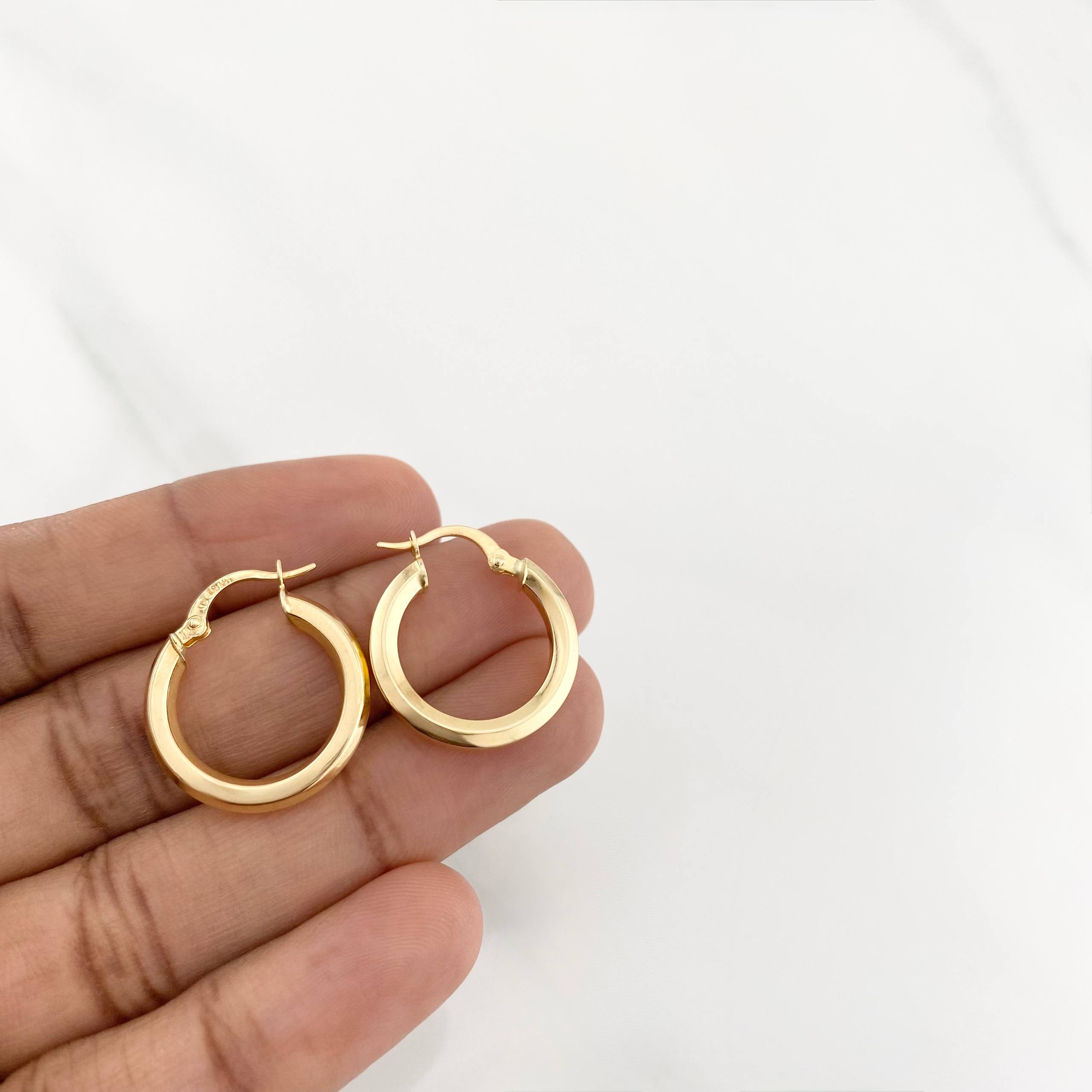 Candongas Jass 2g / 2.2cm Oro Amarillo 18K
