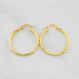 Candongas Megan 1.8g / 2.8cm Oro Amarillo 18K