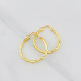 Candongas Megan 1.8g / 2.8cm Oro Amarillo 18K
