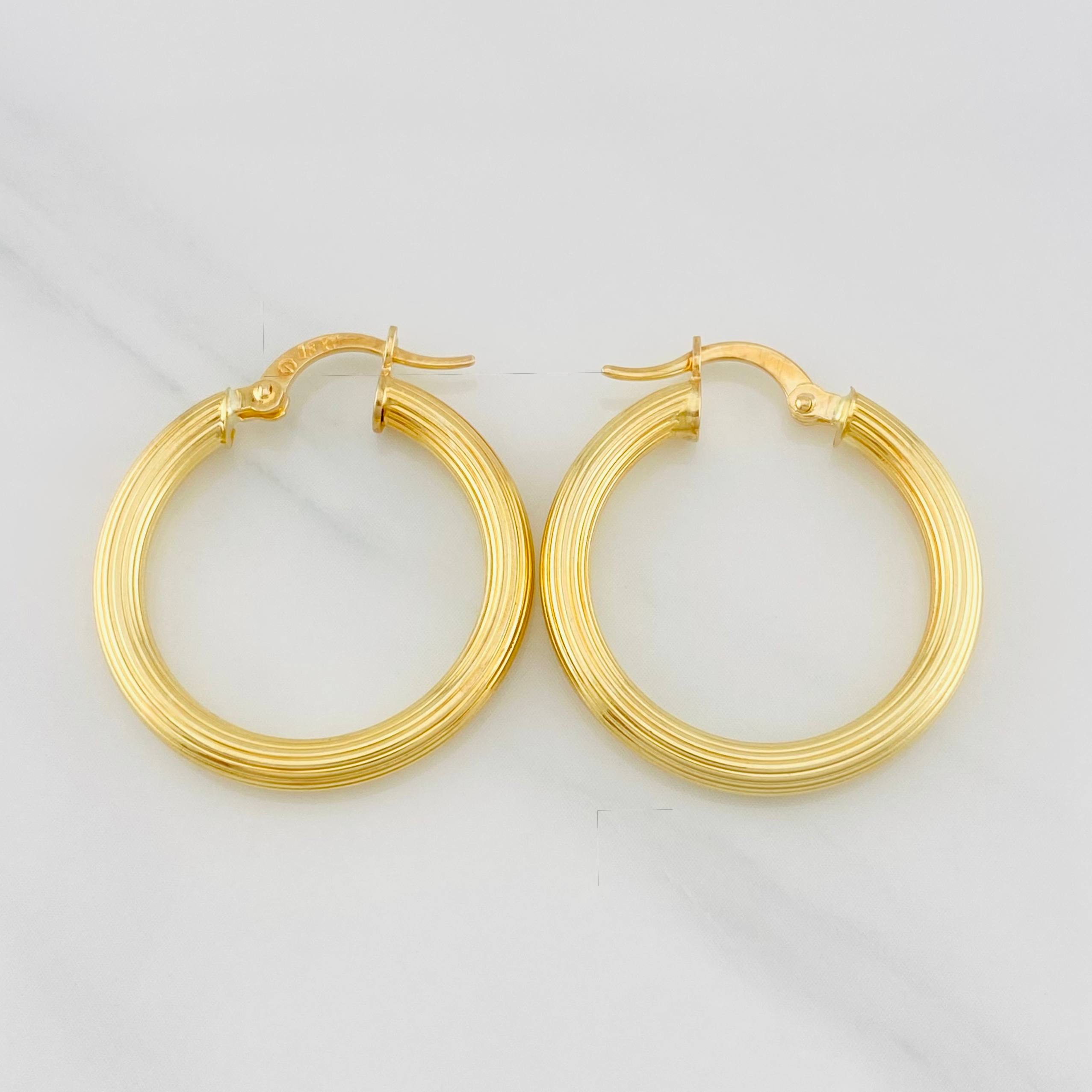 Candongas Cyrene 2.65g / 2.6cm Oro Amarillo 18K
