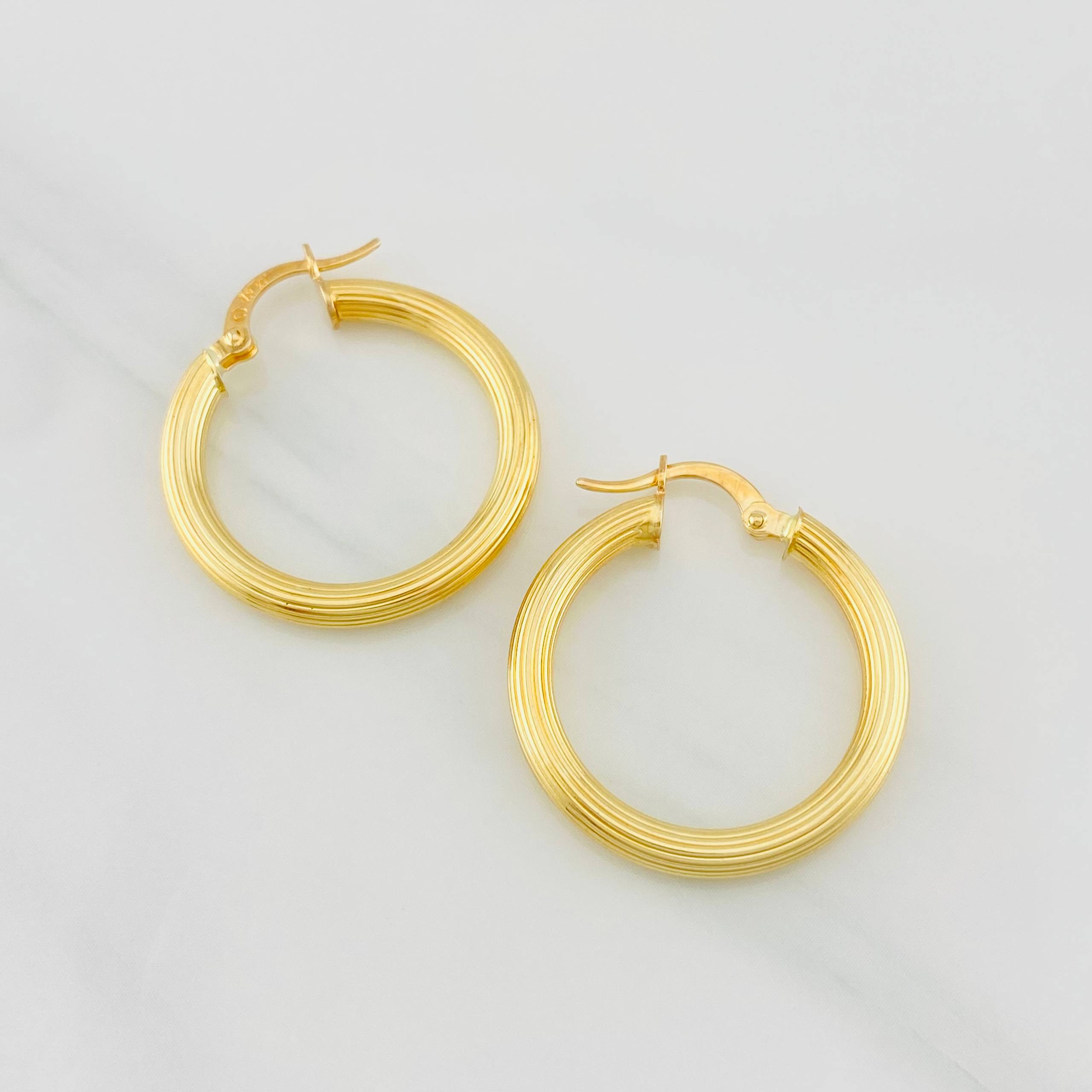 Candongas Cyrene 2.65g / 2.6cm Oro Amarillo 18K