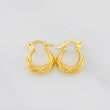 Candongas Bolso 1.2g / 1.5cm Oro Amarillo 18K