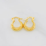 Candongas Bolso 1.2g / 1.5cm Oro Amarillo 18K