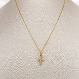 Set Cadena y Dije Veneciana + Cruz 1.65gr / 45.2cm / 0.5mm Oro Amarillo 18K (Oferta) &