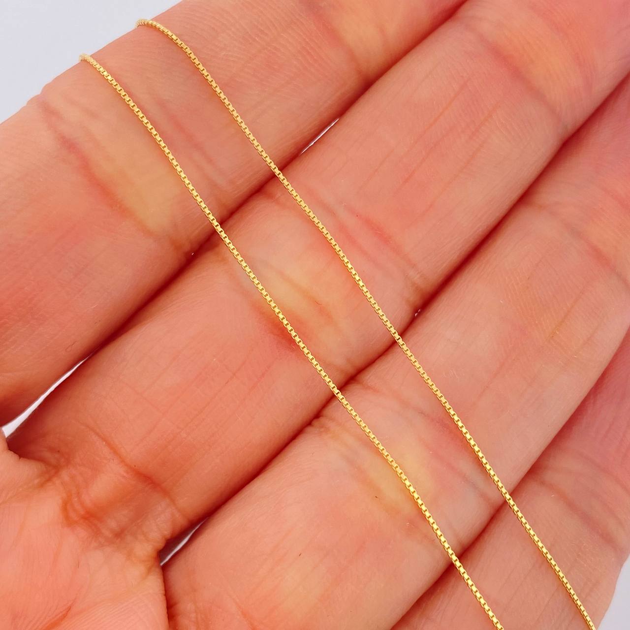 Set Cadena y Dije Veneciana + Cruz 1.65gr / 45.5cm / 0.55mm Oro Amarillo 18K (Oferta) &