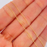 Set Cadena y Dije Veneciana + Cruz 1.65gr / 45.2cm / 0.5mm Oro Amarillo 18K (Oferta) &