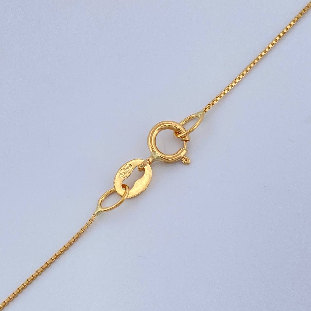 Set Cadena y Dije Veneciana + Cruz 1.65gr / 45.5cm / 0.55mm Oro Amarillo 18K (Oferta) &