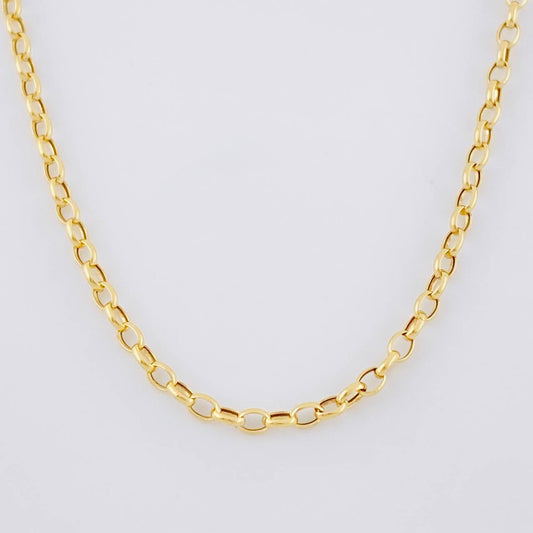 Cadena Rolo 2.4g / 50cm / 2.2mm Oro Amarillo 18K