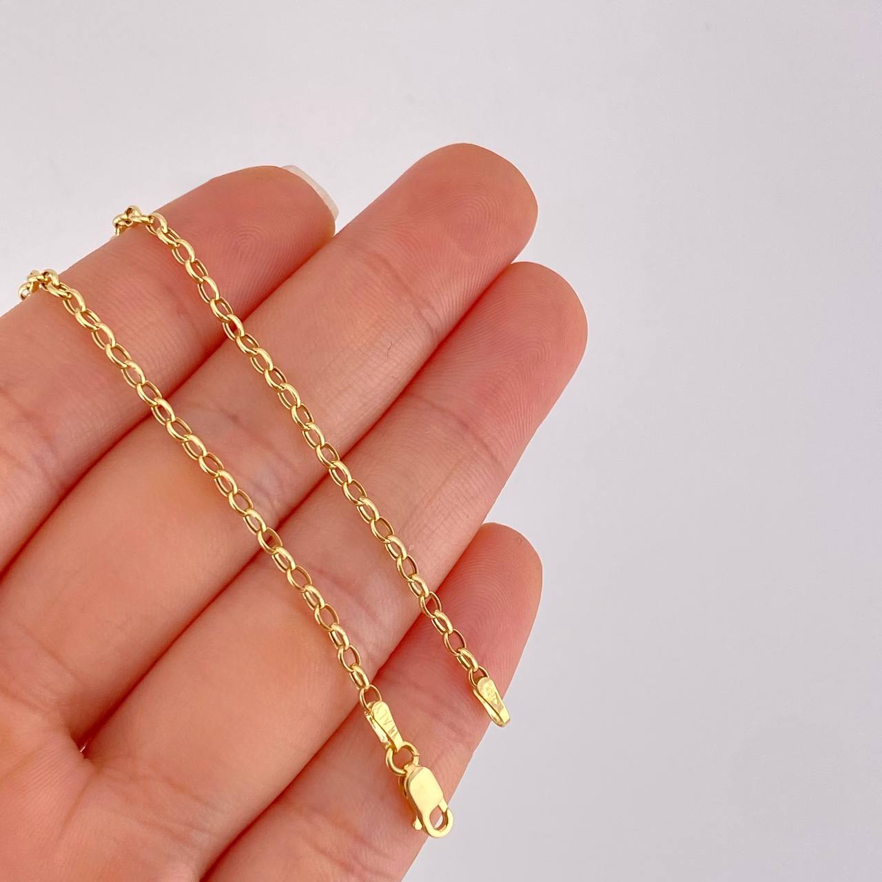 Cadena Rolo 2.4g / 45cm / 2.2mm Oro Amarillo 18K