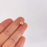 Bola Diamantada 7mm Oro Rosa 18K
