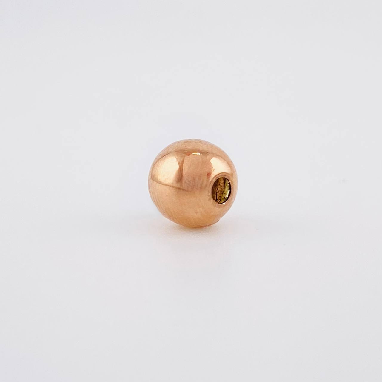 Bola Lisa 7mm Oro Rosa 18K