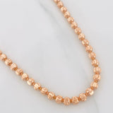 Cadena Militar Media Luna 28.7g / 70cm / 4mm Oro Rosa 18K