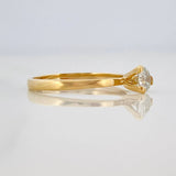 Anillo Solitario Moinsanita Diamante 25pts 1.65g / T6 3/4 Oro Amarillo 18K
