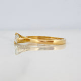 Anillo Solitario Moinsanita Diamante 25pts 1.65g / T6 3/4 Oro Amarillo 18K