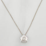 Cadena Flor Diamante 3pts 2.9g / 45cm / 0.65mm Oro Blanco 18K