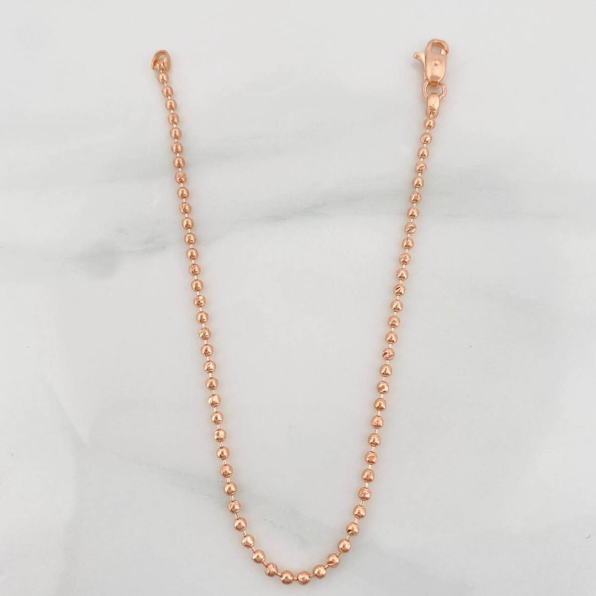 Pulso Militar 2.45g / 17.5cm / 1.7mm Oro Rosa 18K