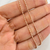 Pulso Militar 2.45g / 17.5cm / 1.7mm Oro Rosa 18K