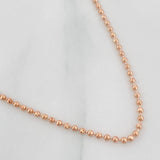 Cadena Militar 6.35g / 50cm / 1.7mm Oro Rosa 18K