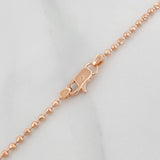 Cadena Militar 6.35g / 50cm / 1.7mm Oro Rosa 18K