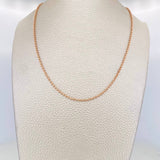 Cadena Militar 6.35g / 50cm / 1.7mm Oro Rosa 18K