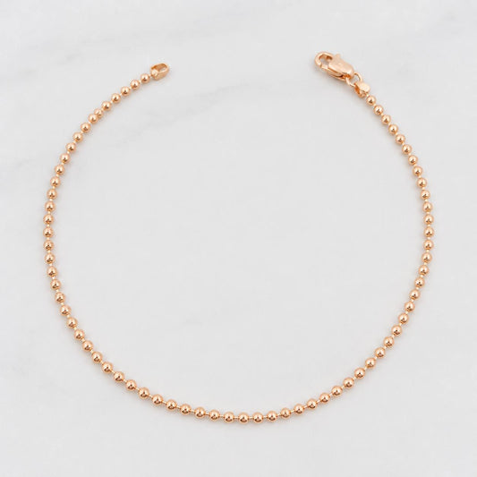 Pulso Militar 2.45g / 17.5cm / 1.7mm Oro Rosa 18K