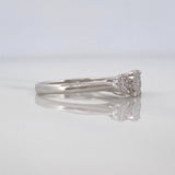Anillo Trio Diamantes 42pts 2.55g / T6 1/2 Oro Blanco 18K