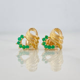 Topos Corazon Esmeraldas 24pts 4.5g / 8.4mm Oro Amarillo 18K