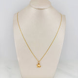 Set Cadena Escalera Plana + Dije Tres Gracias / 2.25gr / 50.2 cm Tres Oros 18K