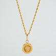 Set Cadena Lazo + Dije Corona / 1.8gr / 60 cm Oro Amarillo 18K