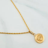 Set Cadena Lazo + Dije Corona / 1.8gr / 60 cm Oro Amarillo 18K