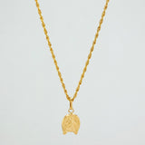 Set Cadena Lazo + Dije Herradura Caballo / 1.7gr / 60.1 cm Oro Amarillo 18K