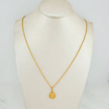 Set Cadena Lazo + Dije San Benito / 1.75gr / 60 cm Oro Amarillo 18K
