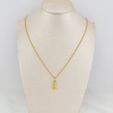 Set Cadena Lazo + Dije Bolsa Dinero / 1.6gr / 59.5 cm Oro Amarillo 18K