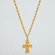Set Cadena Lazo + Dije Cruz Cristo / 1.75gr / 60.1 cm Oro Amarillo 18K