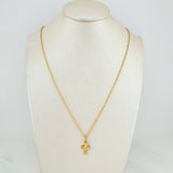 Set Cadena Lazo + Dije Cruz Cristo / 1.75gr / 60.1 cm Oro Amarillo 18K