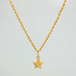 Set Cadena Lazo + Dije Estrella / 1.3gr / 49.9 cm Oro Amarillo 18K
